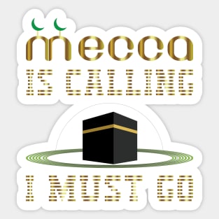 Mecca-Hajj- Eid el Adha el Mubarak-hajj pilgrimage-Muslim gift Sticker